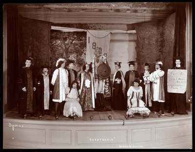 A Scene from an Amateur Revue Titled Barnardesia Presented at Barnard College, New York by Byron Company